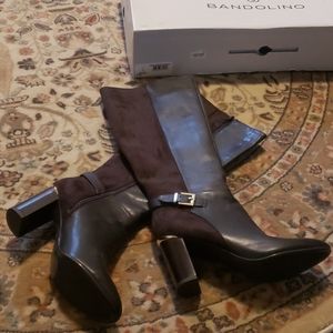 Leather brown boots
